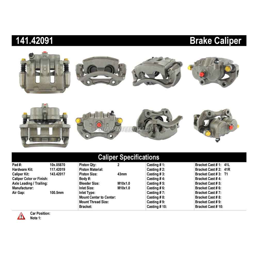 1994 Infiniti J30 Brake Caliper