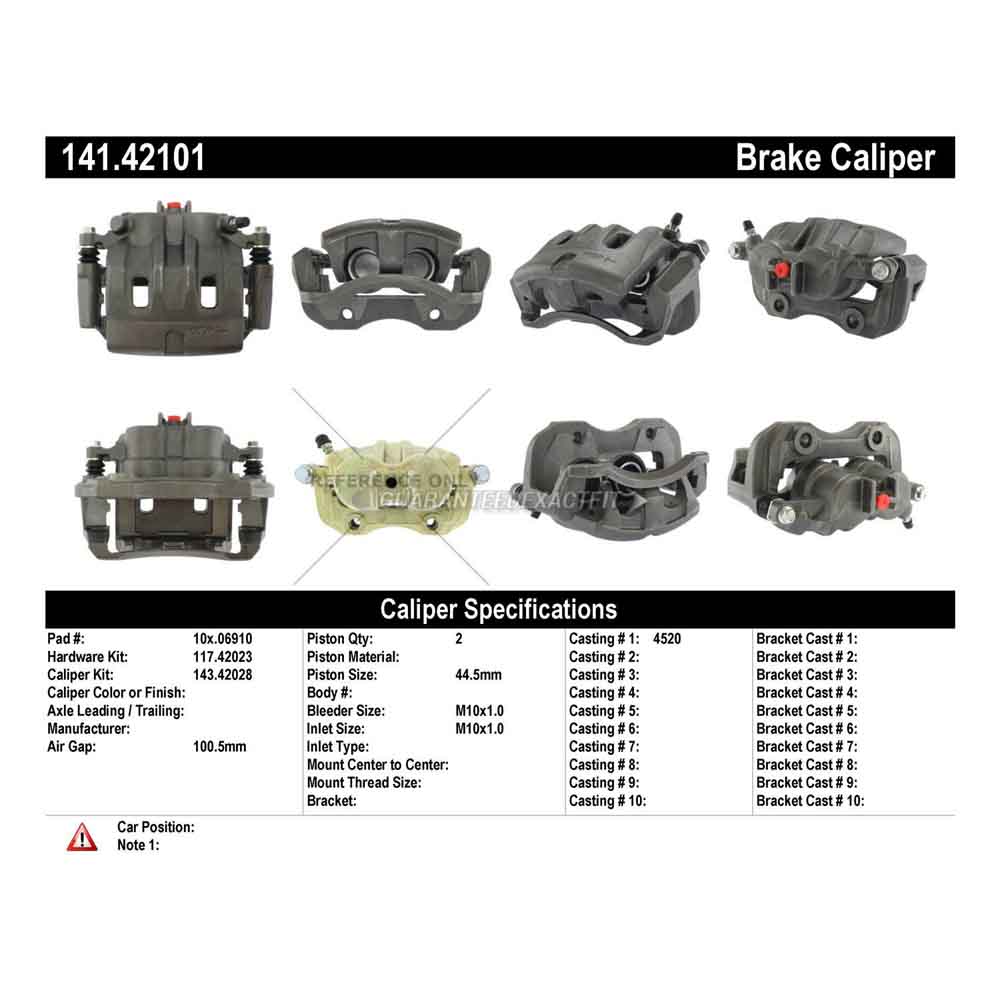 2000 Nissan Pathfinder Brake Caliper