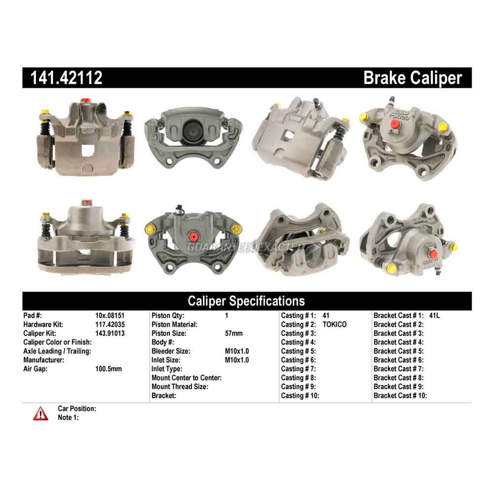 2002 Nissan Maxima Brake Caliper