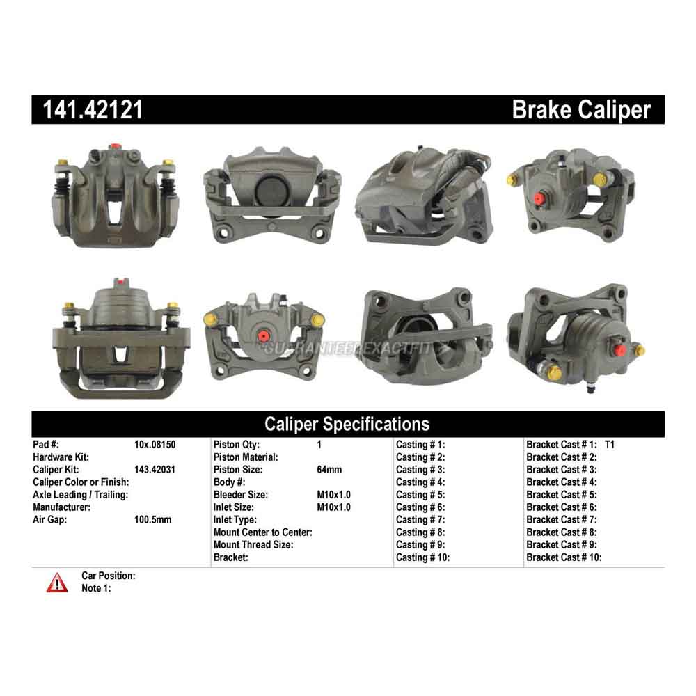 2007 Nissan Murano Brake Caliper