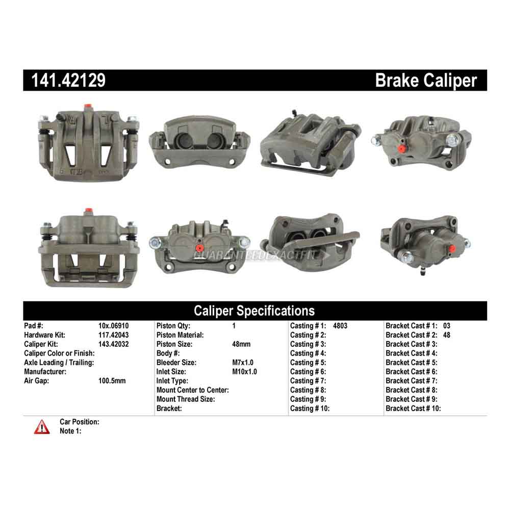 2012 Nissan Quest Brake Caliper