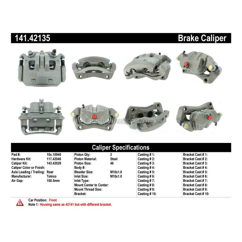 2012 Suzuki Equator Brake Caliper