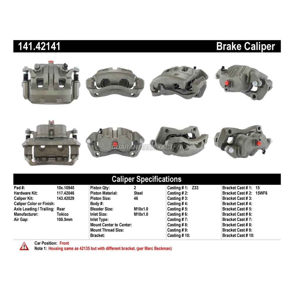 2018 Nissan Frontier Brake Caliper