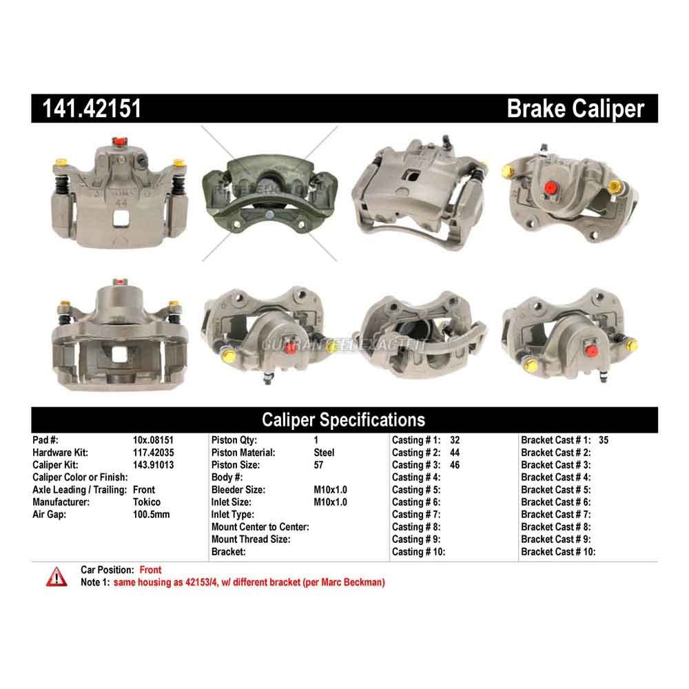 2012 Nissan Cube Brake Caliper