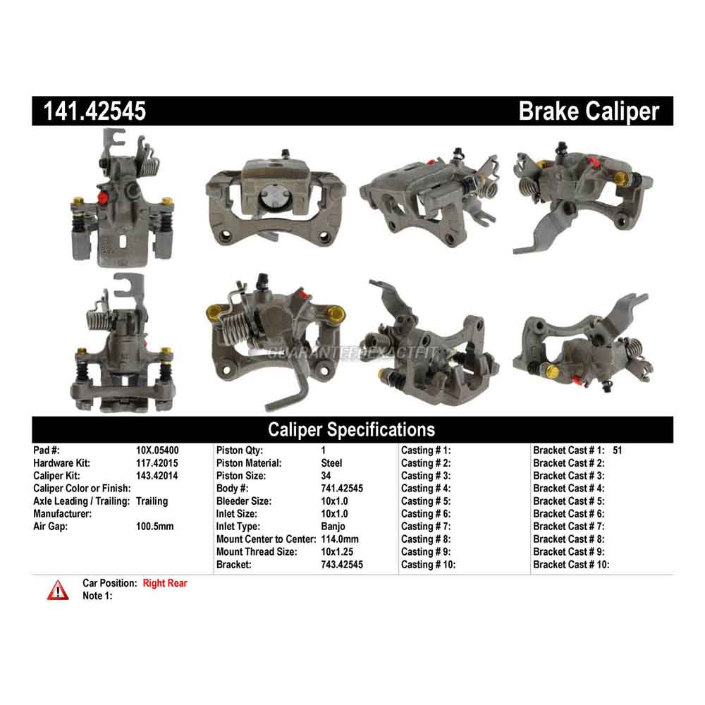 2000 Nissan Maxima Brake Caliper