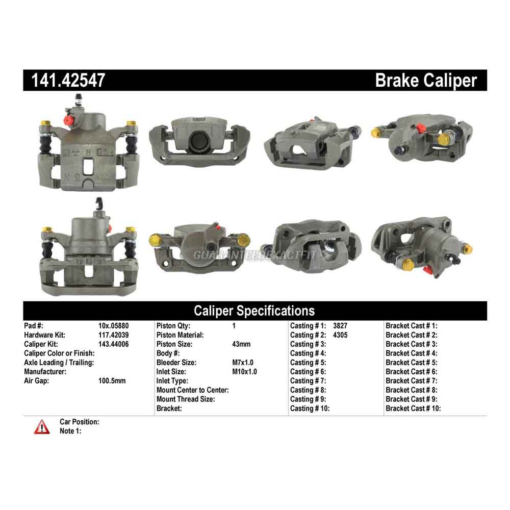 2003 Infiniti M45 Brake Caliper