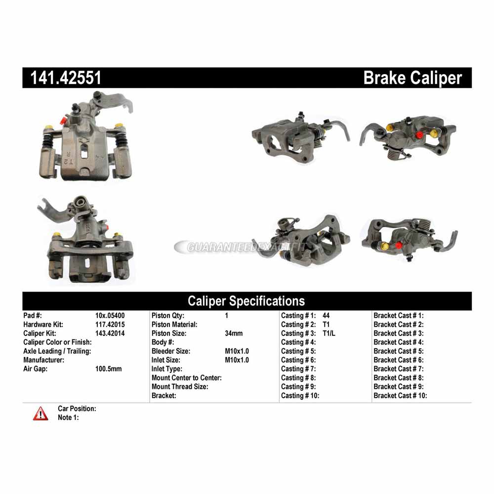 1996 Infiniti G20 Brake Caliper