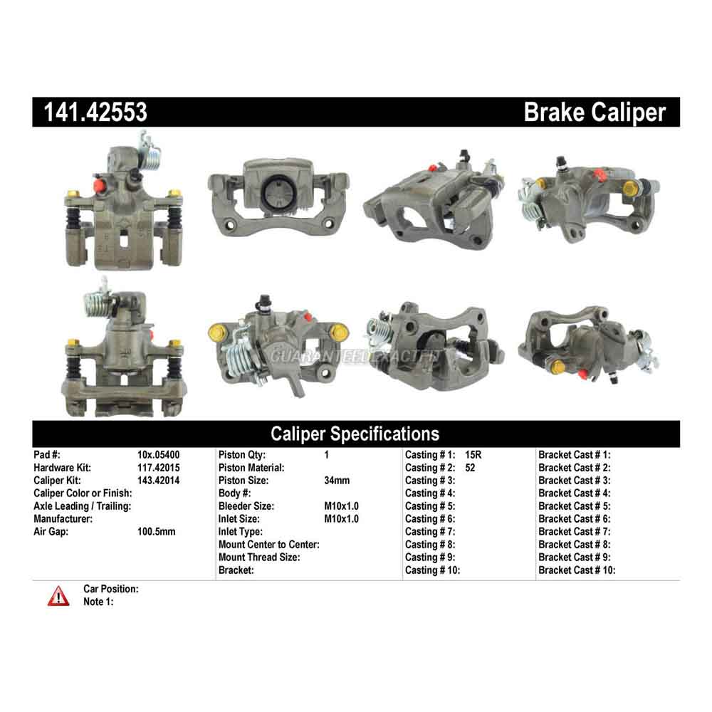 2000 Nissan Sentra Brake Caliper