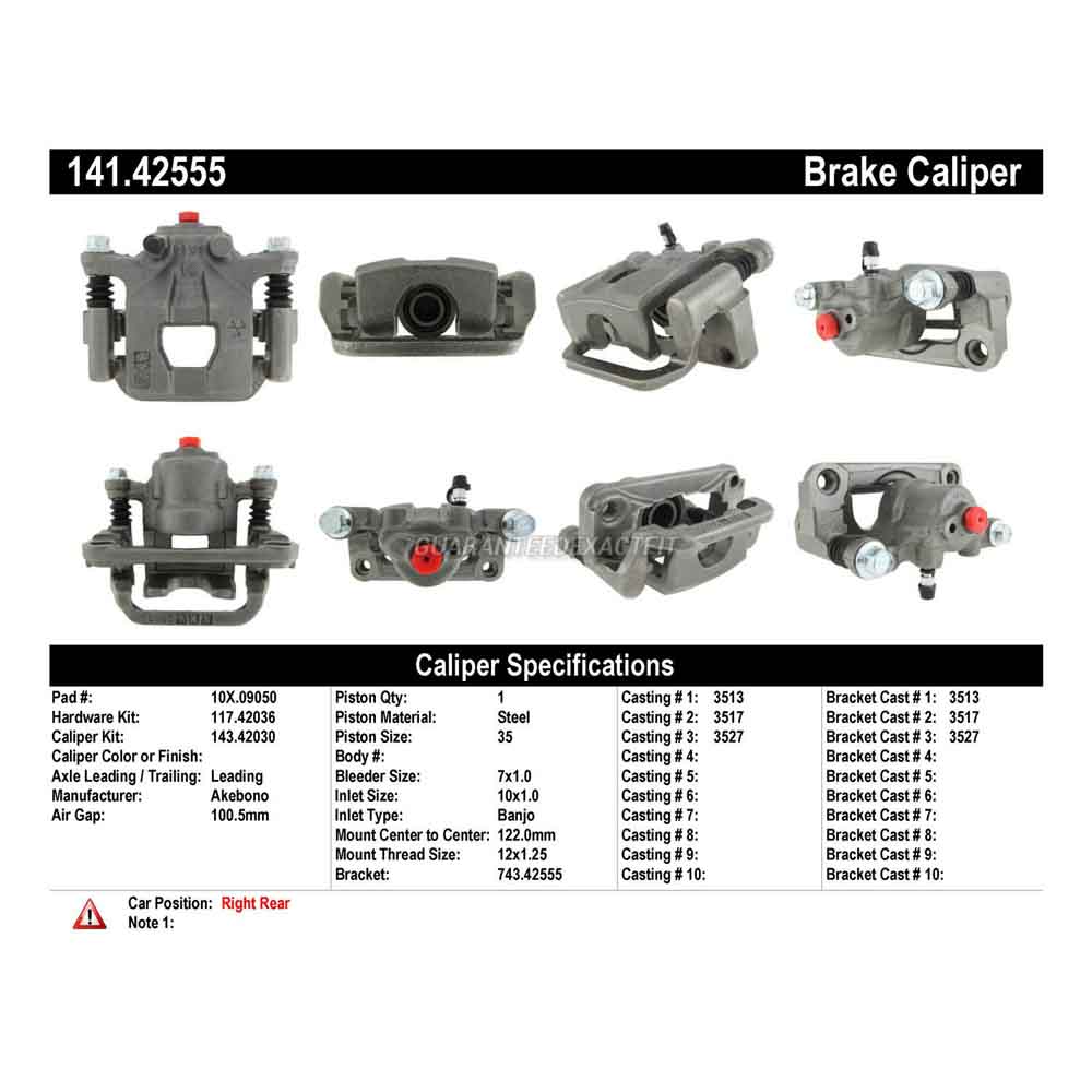 2004 Nissan Maxima Brake Caliper