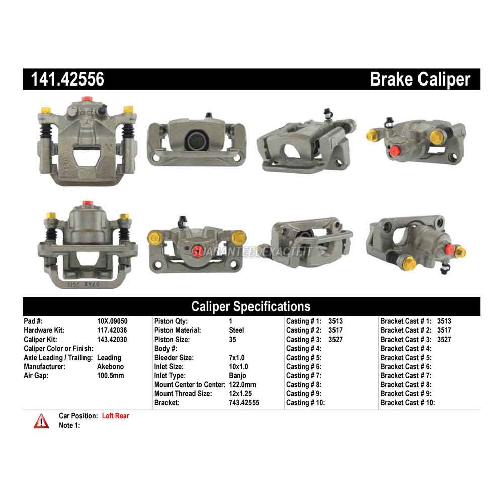 2004 Nissan Maxima Brake Caliper