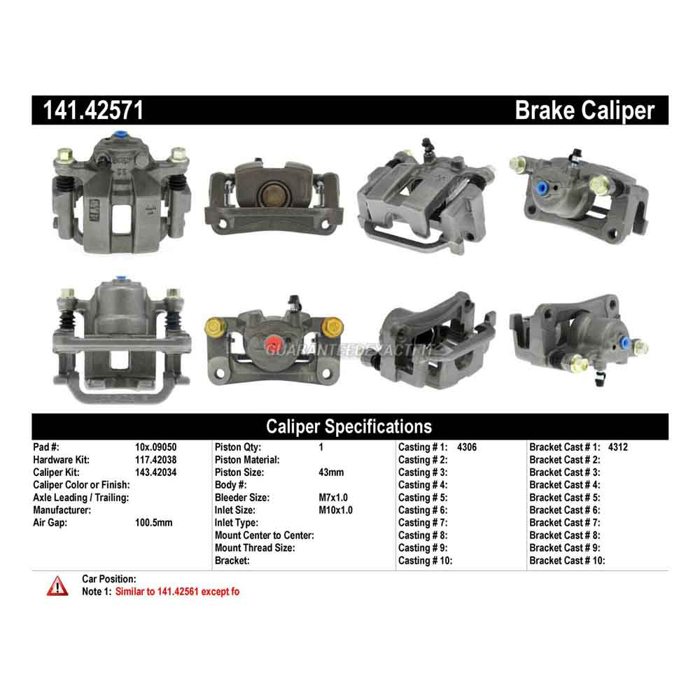 2007 Infiniti M45 Brake Caliper