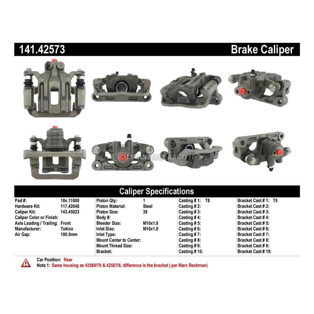 2012 Nissan Xterra Brake Caliper