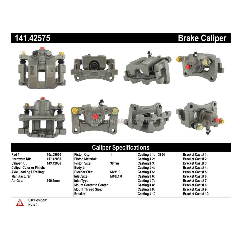2008 Infiniti G37 Brake Caliper