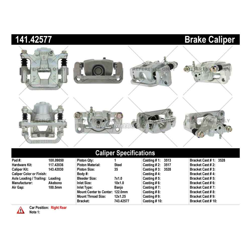 2012 Nissan Juke Brake Caliper
