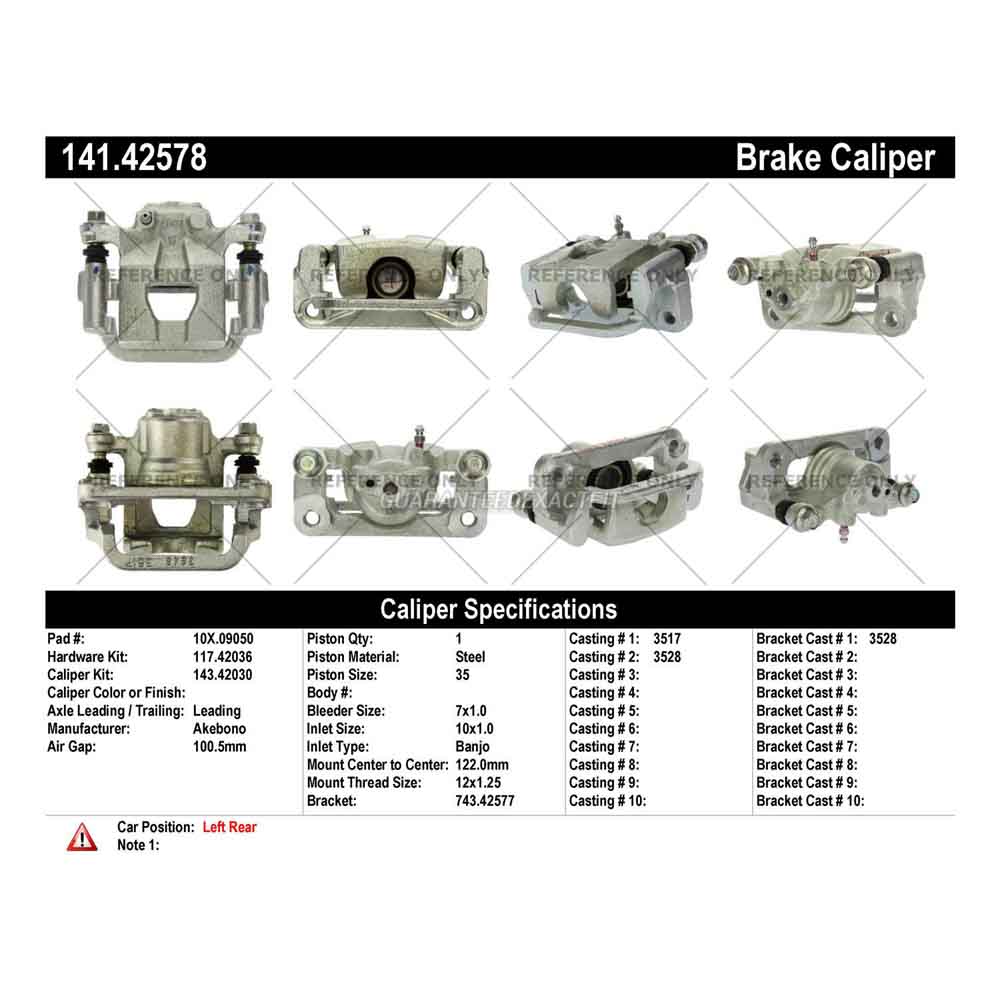 2013 Nissan Juke Brake Caliper