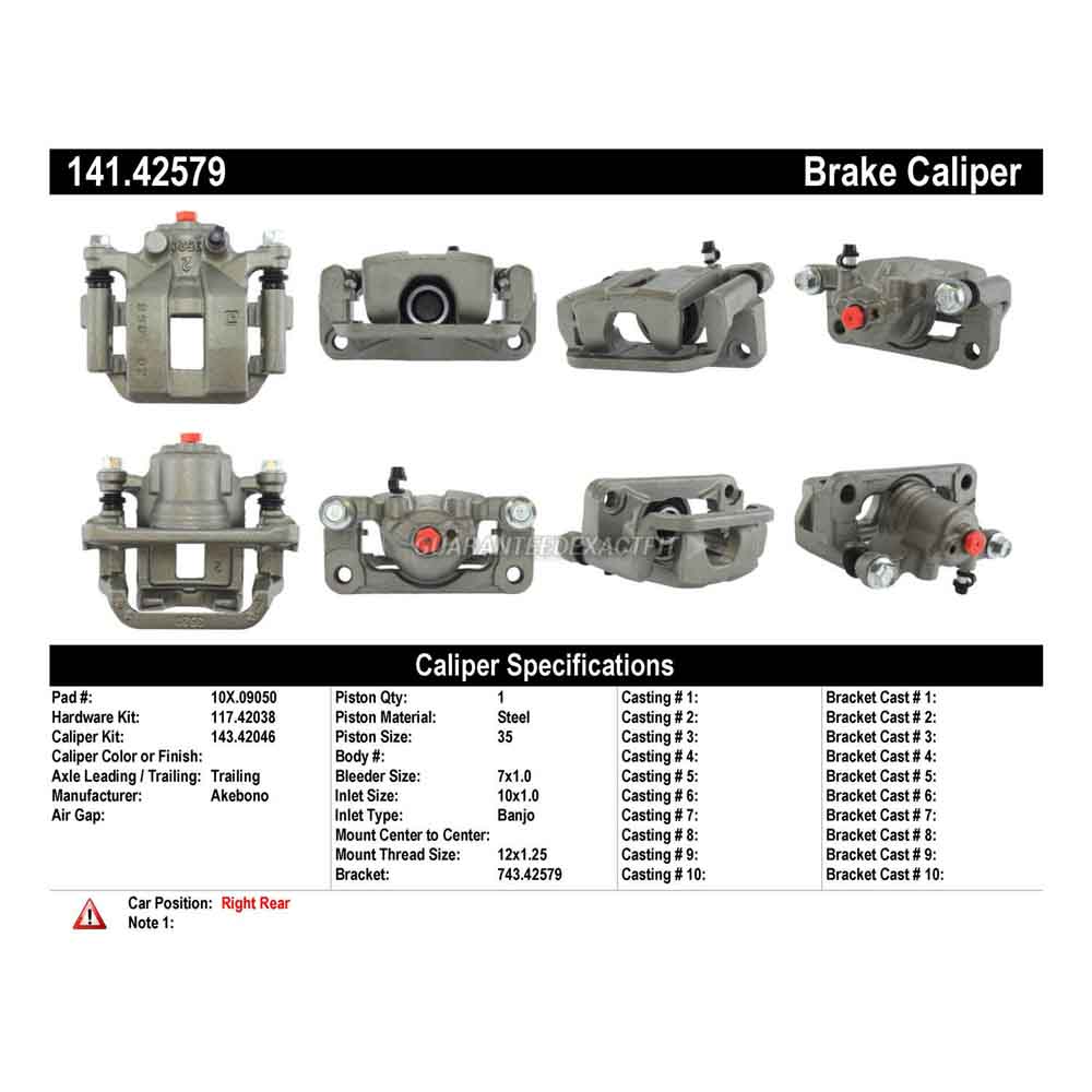 2015 Nissan Rogue Select Brake Caliper