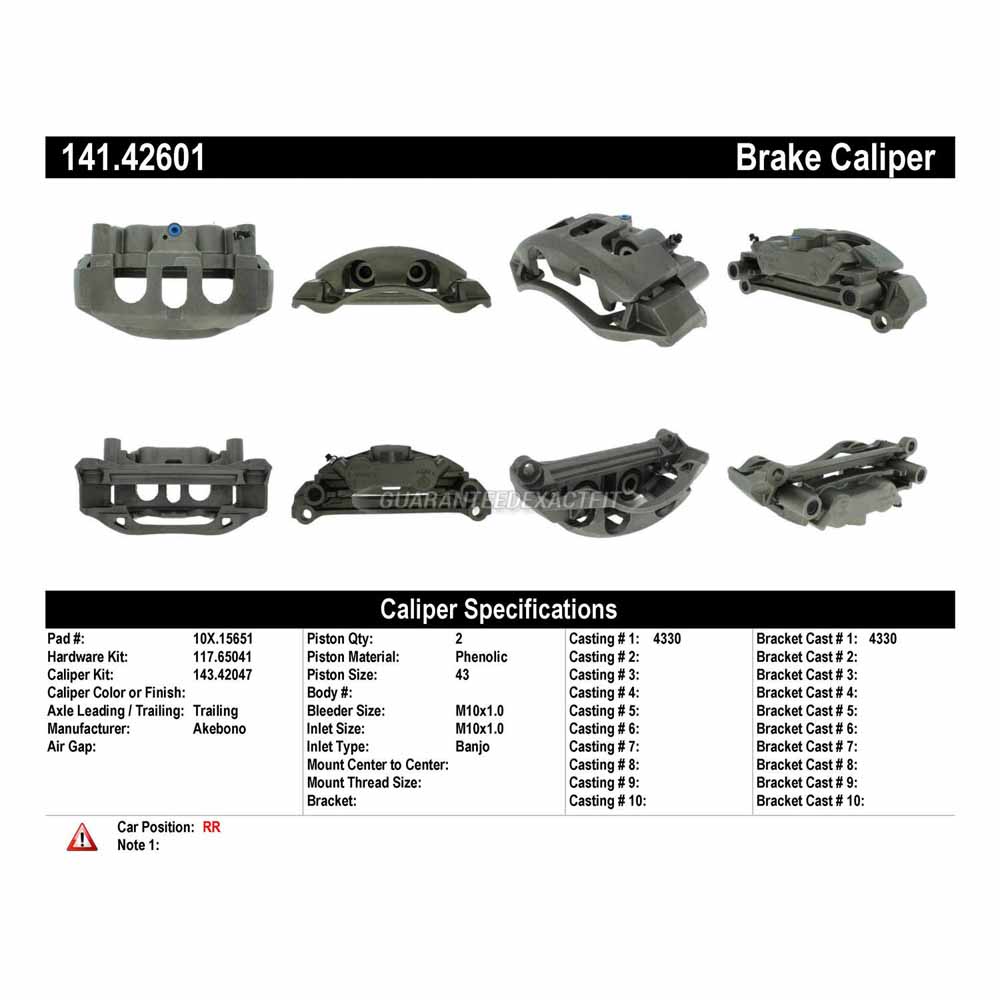2017 Nissan Titan Brake Caliper