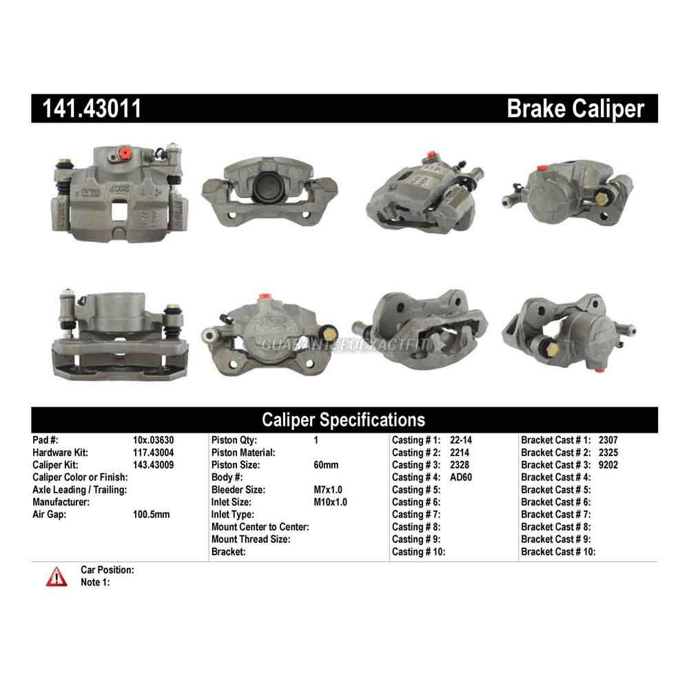 1994 Isuzu Rodeo Brake Caliper