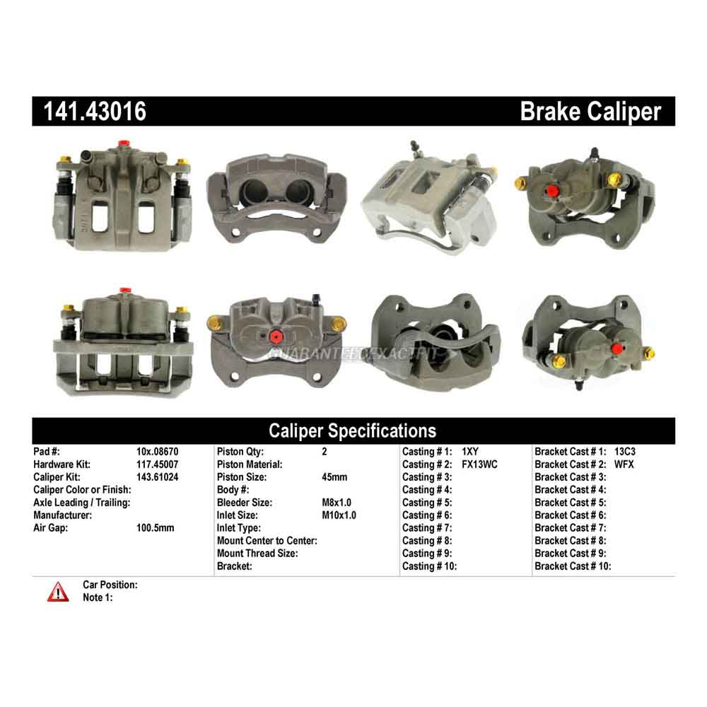 2003 Isuzu Rodeo Brake Caliper