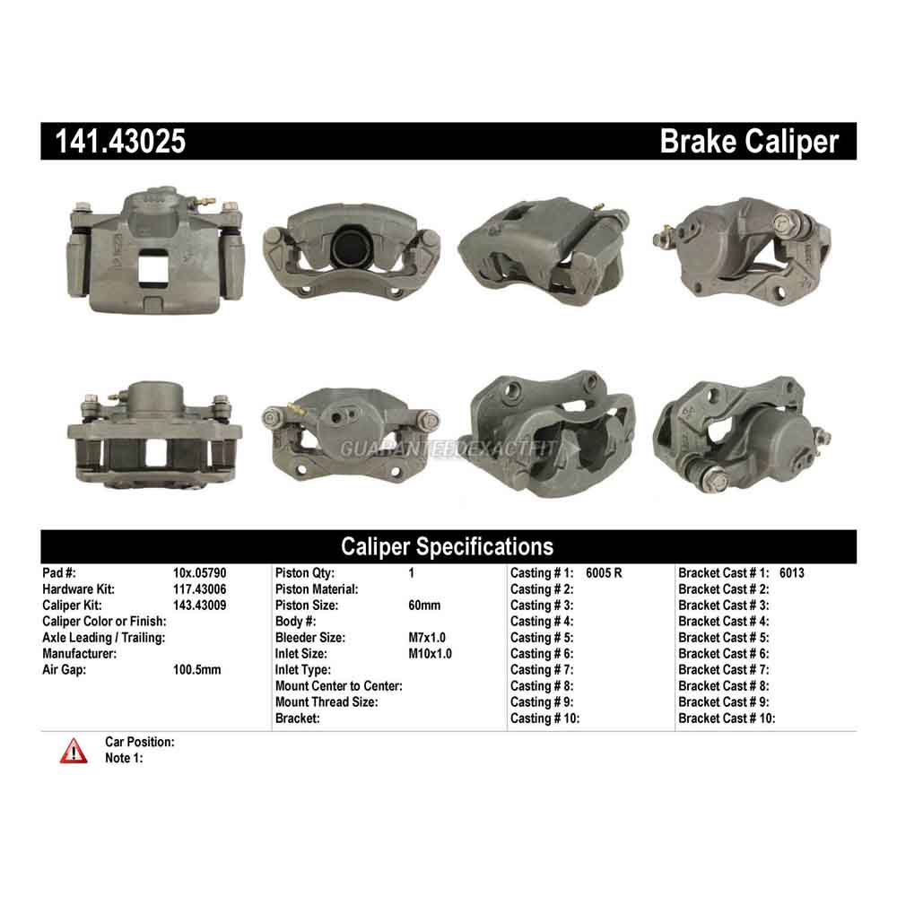 2000 Isuzu Trooper Brake Caliper