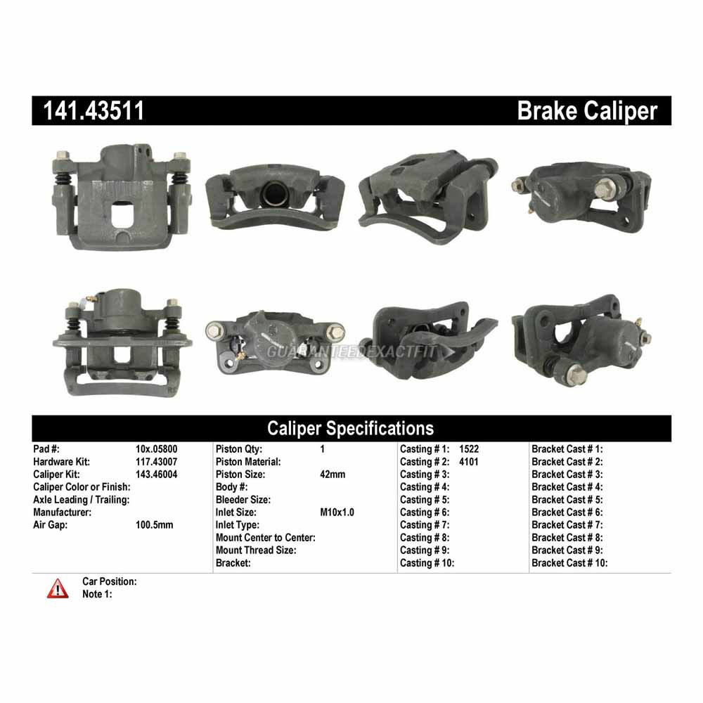 2000 Isuzu Rodeo Brake Caliper