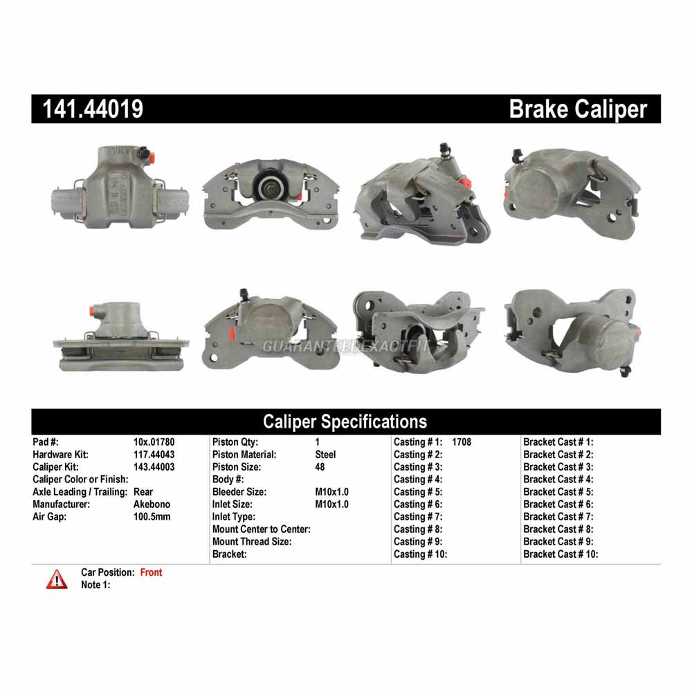 1971 Toyota Corolla Brake Caliper