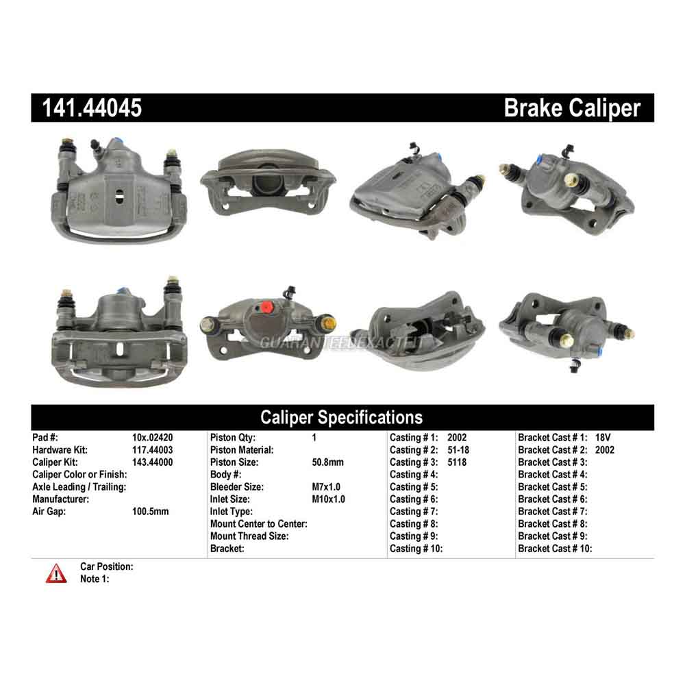 1987 Toyota Corolla Brake Caliper