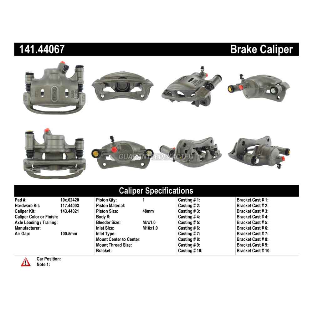 1987 Toyota Tercel Brake Caliper