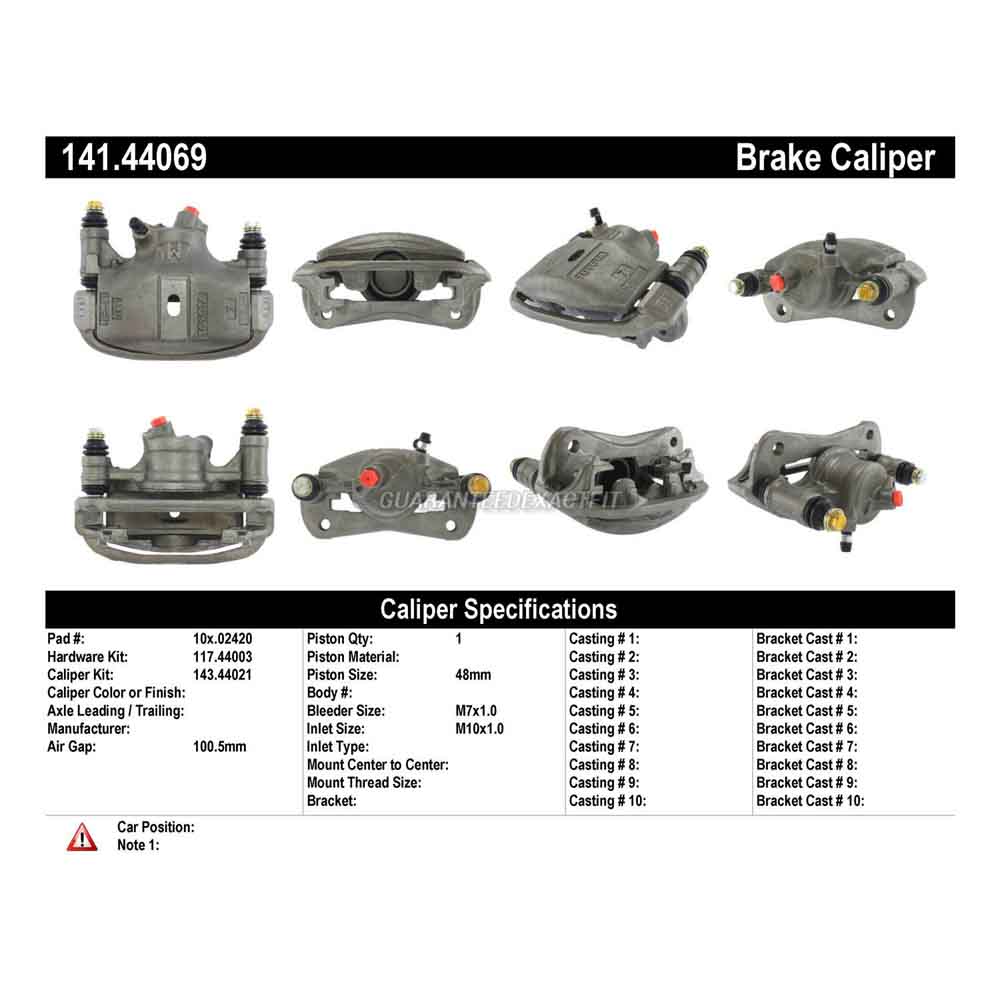 1990 Toyota Tercel Brake Caliper
