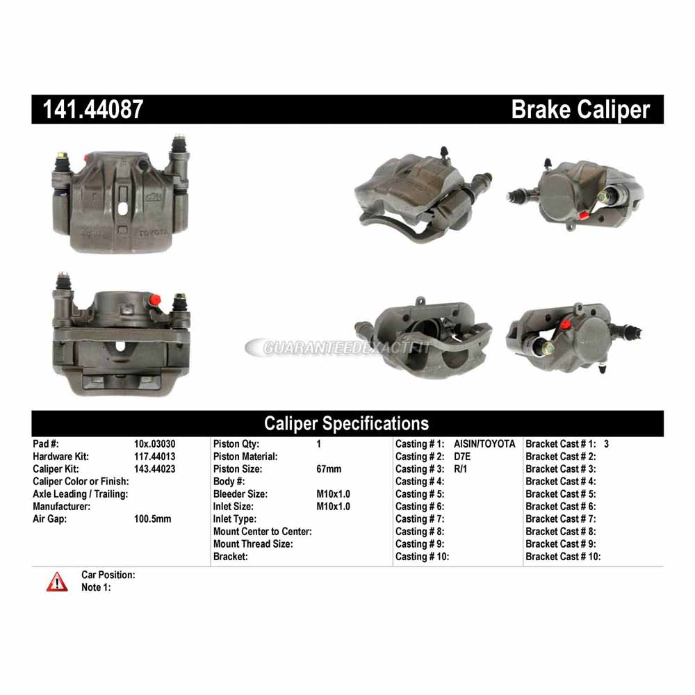 1993 Toyota Pick-up Truck Brake Caliper