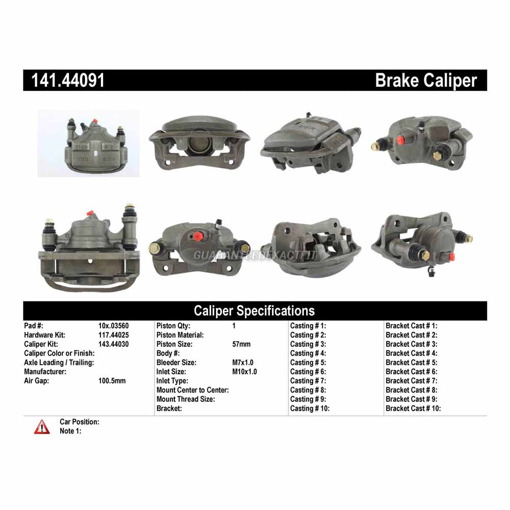 1989 Toyota Celica Brake Caliper