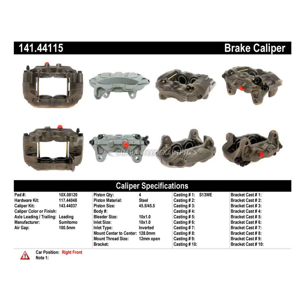 2002 Toyota Sequoia Brake Caliper