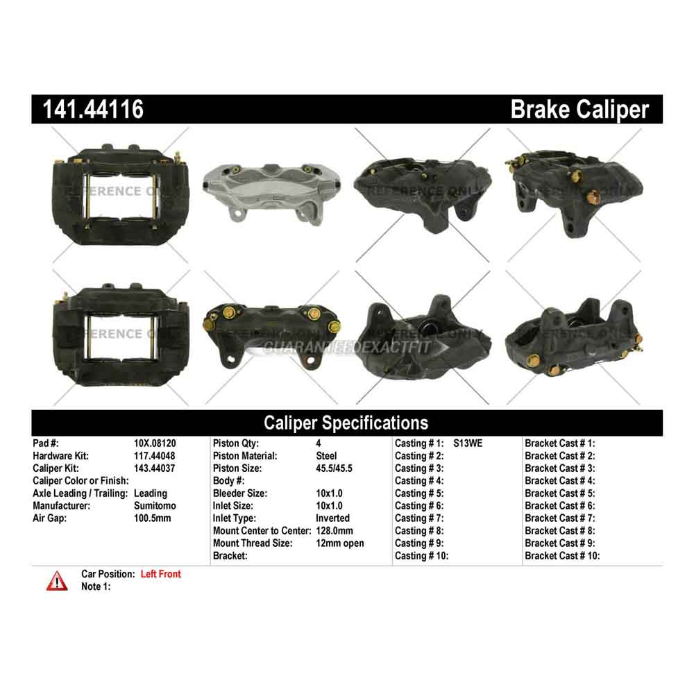 2002 Toyota Sequoia Brake Caliper