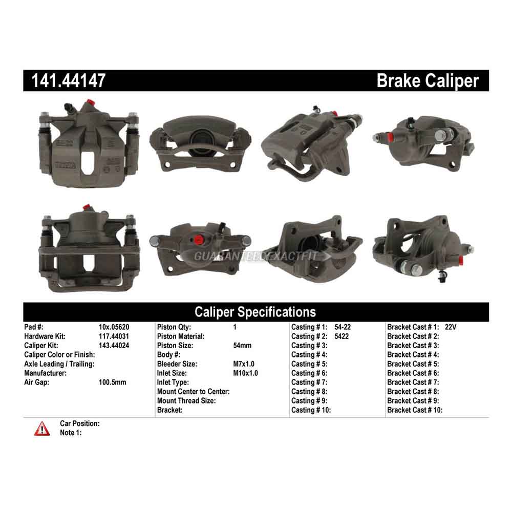1997 Toyota Corolla Brake Caliper