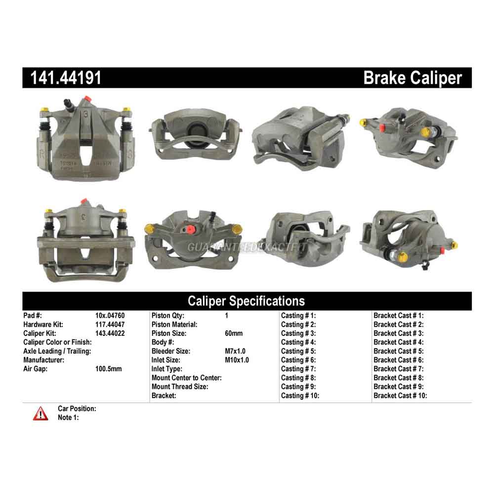2000 Toyota Sienna Brake Caliper