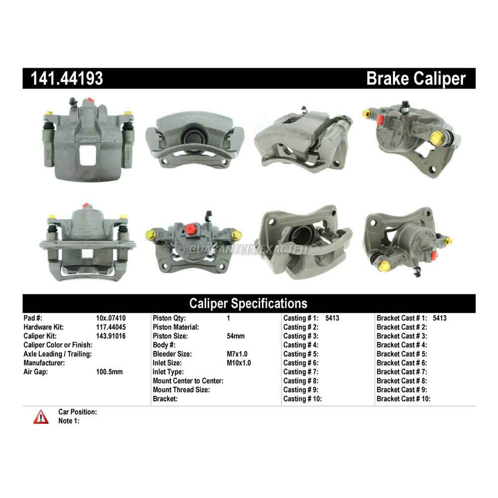 2000 Toyota Corolla Brake Caliper
