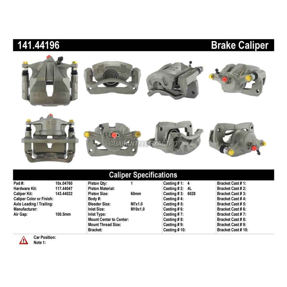 2000 Toyota Camry Brake Caliper