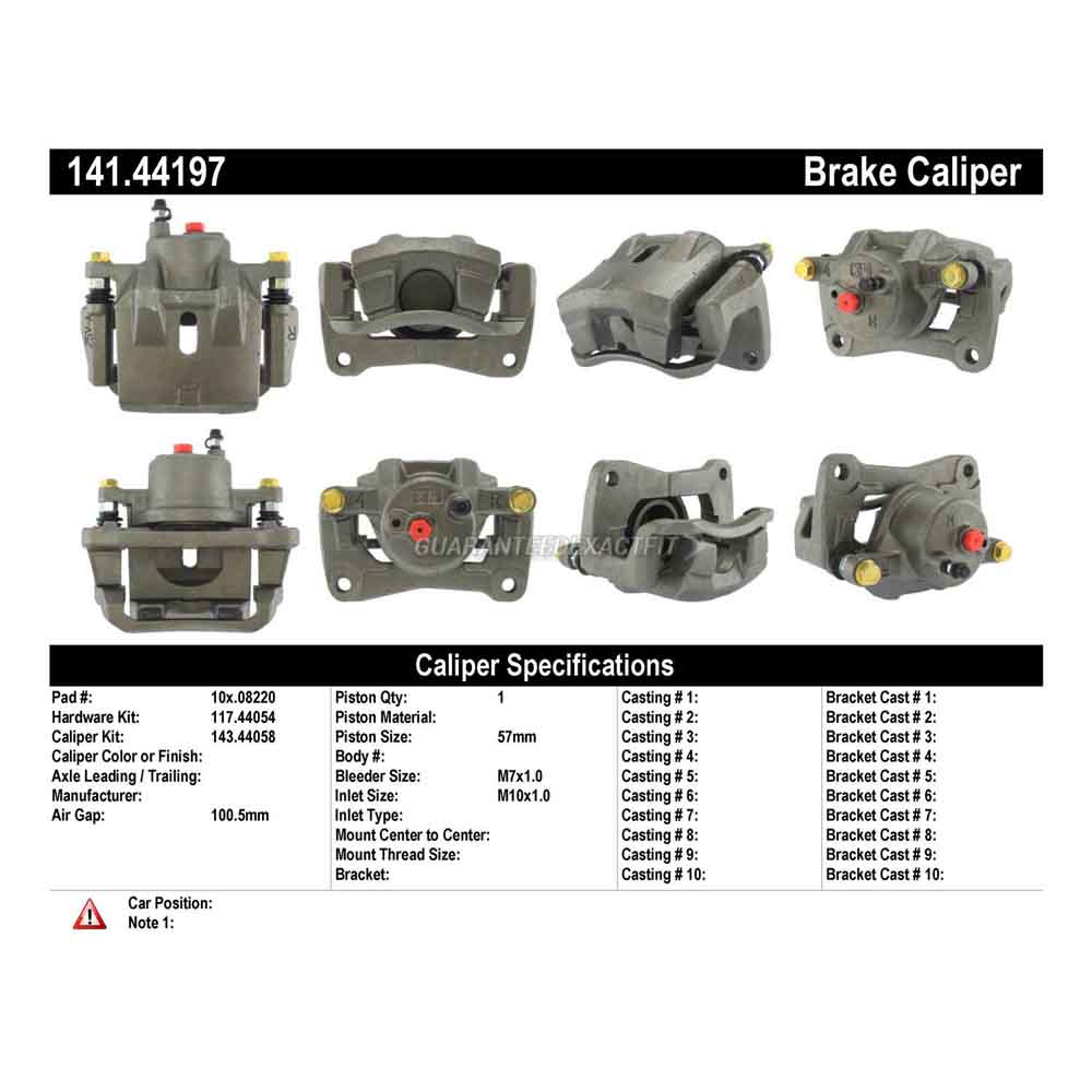 2000 Toyota Celica Brake Caliper