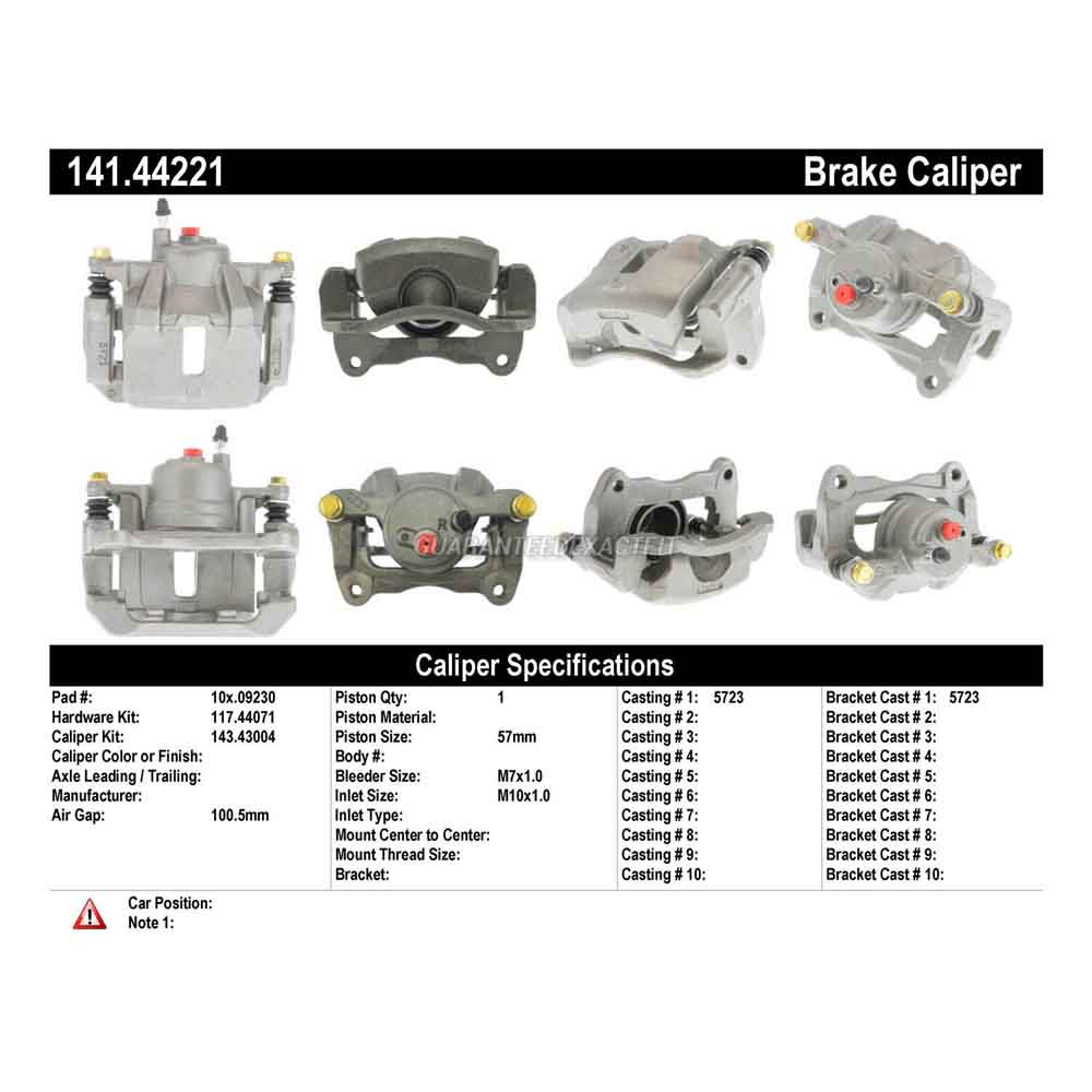 2005 Toyota Matrix Brake Caliper
