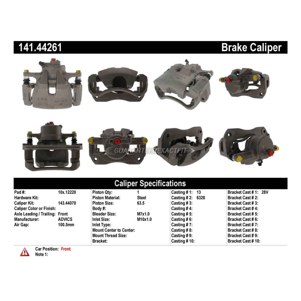 2017 Lexus ES300h Brake Caliper