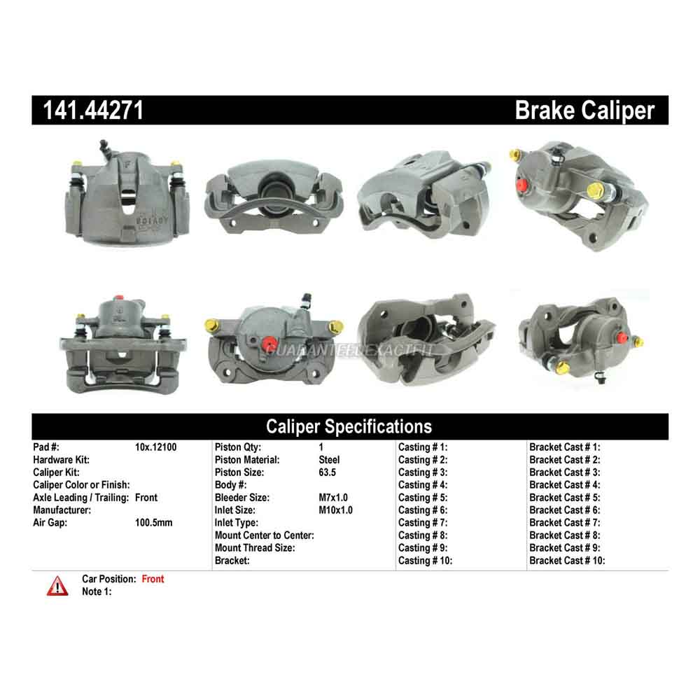 2012 Lexus HS250h Brake Caliper
