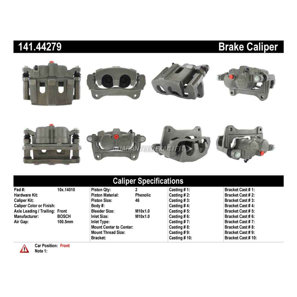 2012 Toyota Venza Brake Caliper