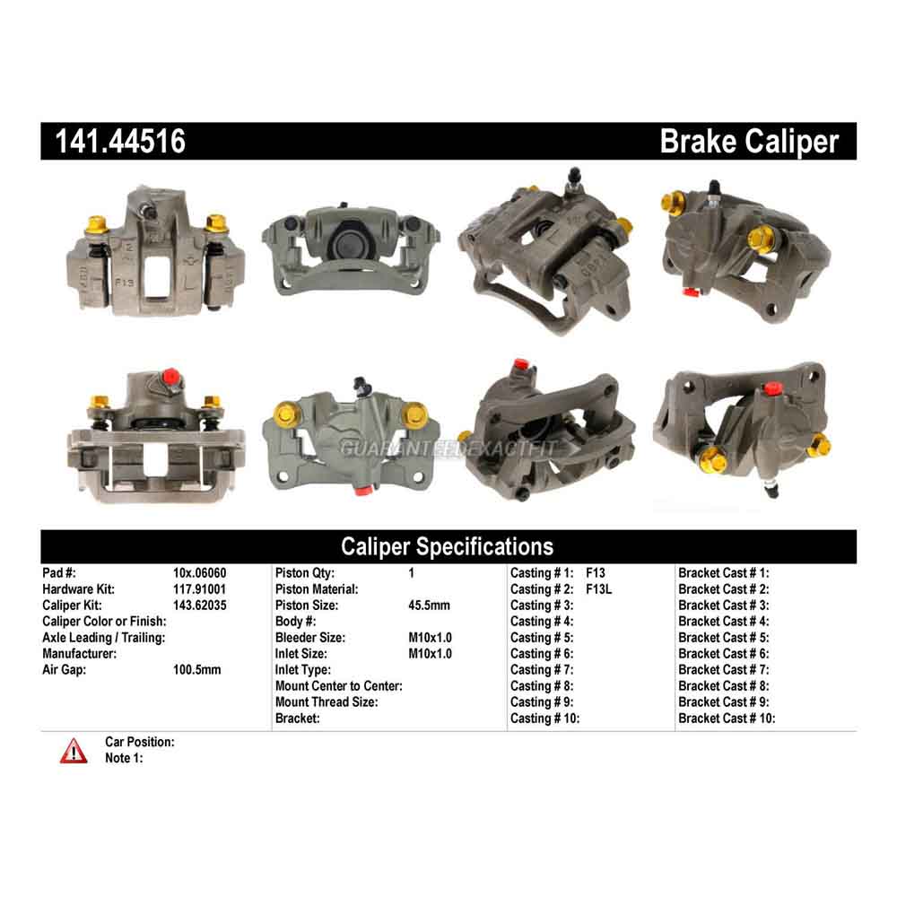 2012 Toyota FJ Cruiser Brake Caliper