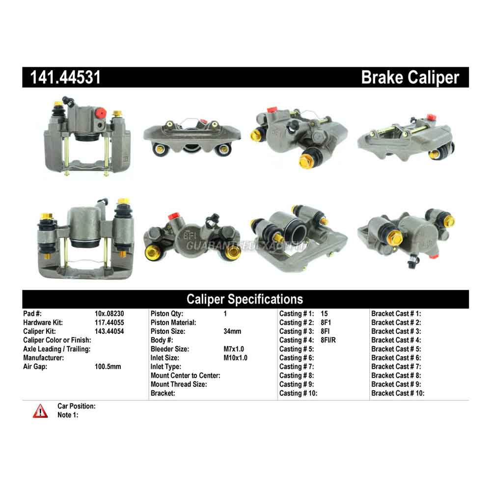 2003 Toyota Celica Brake Caliper