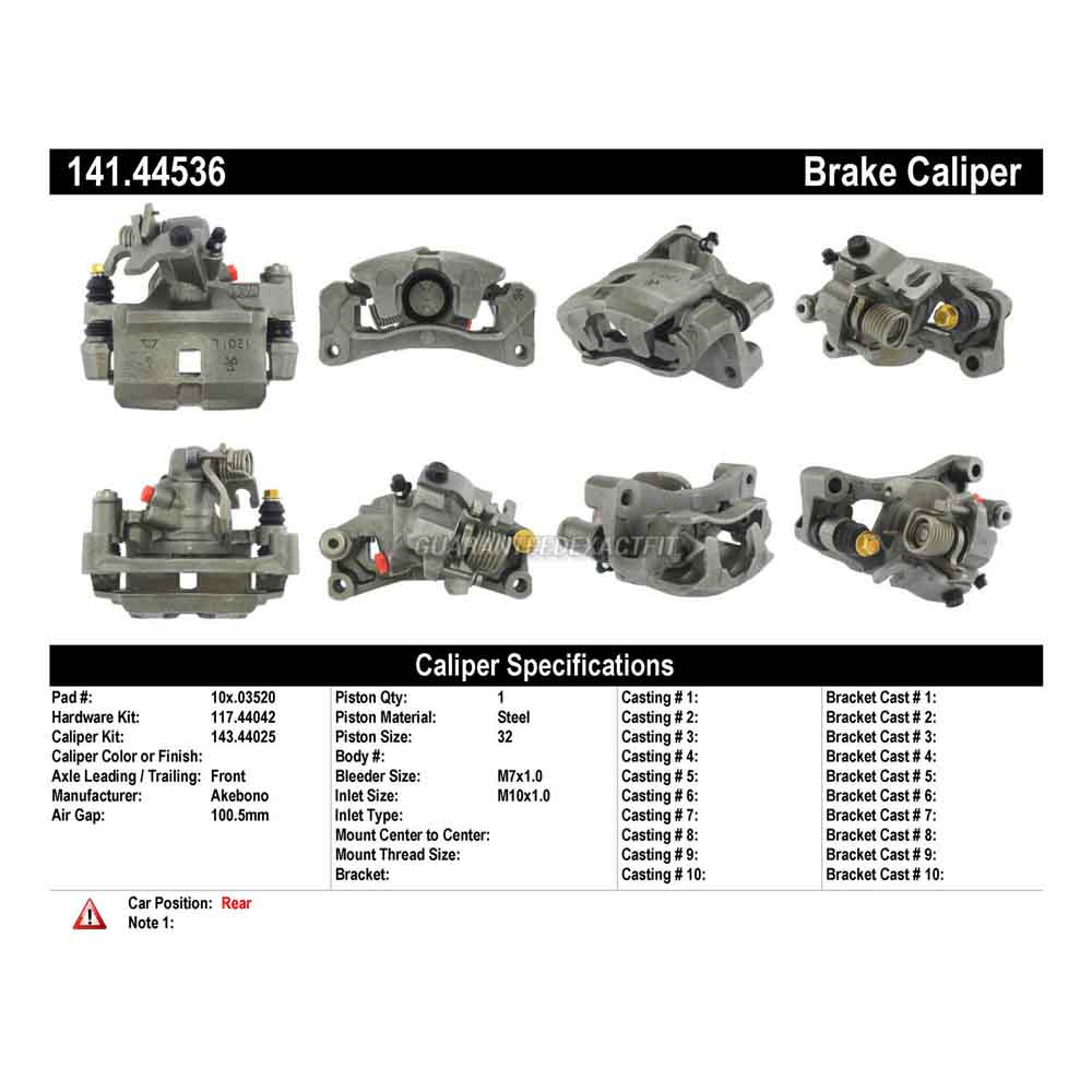 1987 Toyota Corolla Brake Caliper