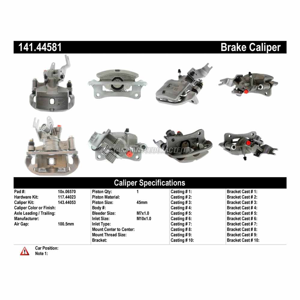 2000 Toyota MR2 Spyder Brake Caliper