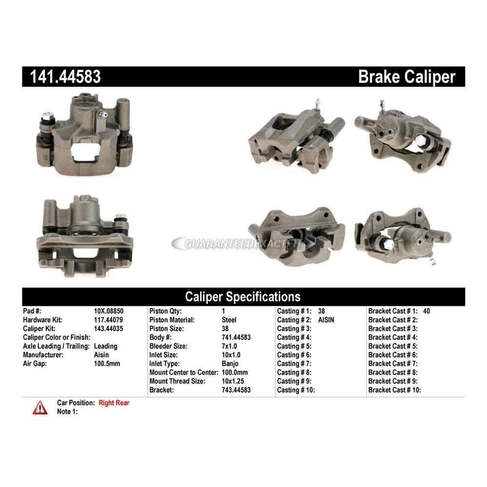 2003 Toyota Highlander Brake Caliper