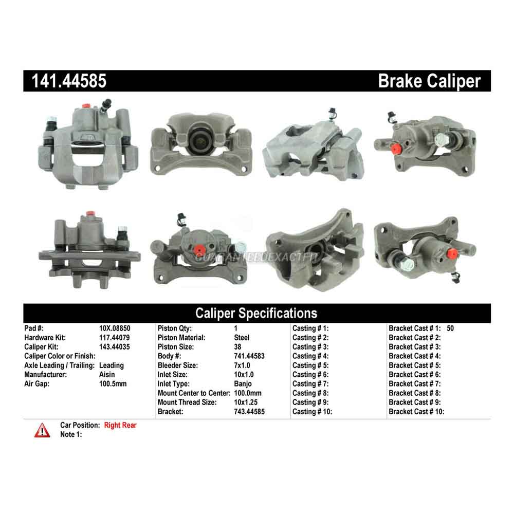 2003 Toyota Highlander Brake Caliper