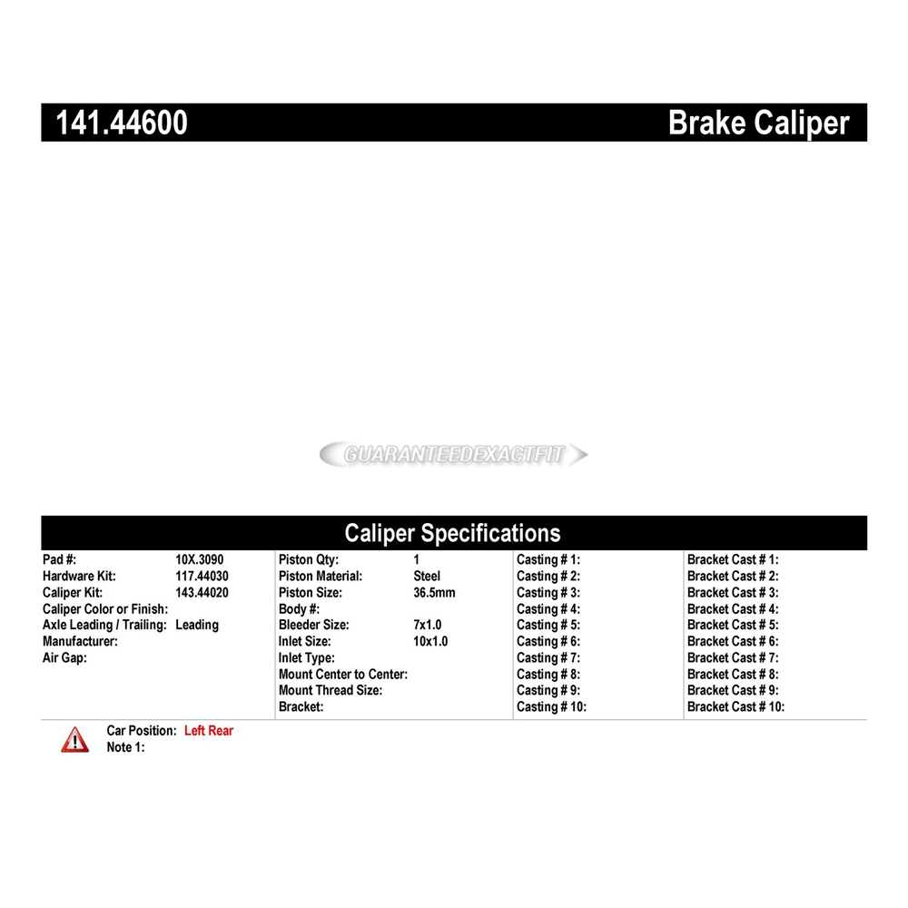 1987 Toyota MR2 Brake Caliper