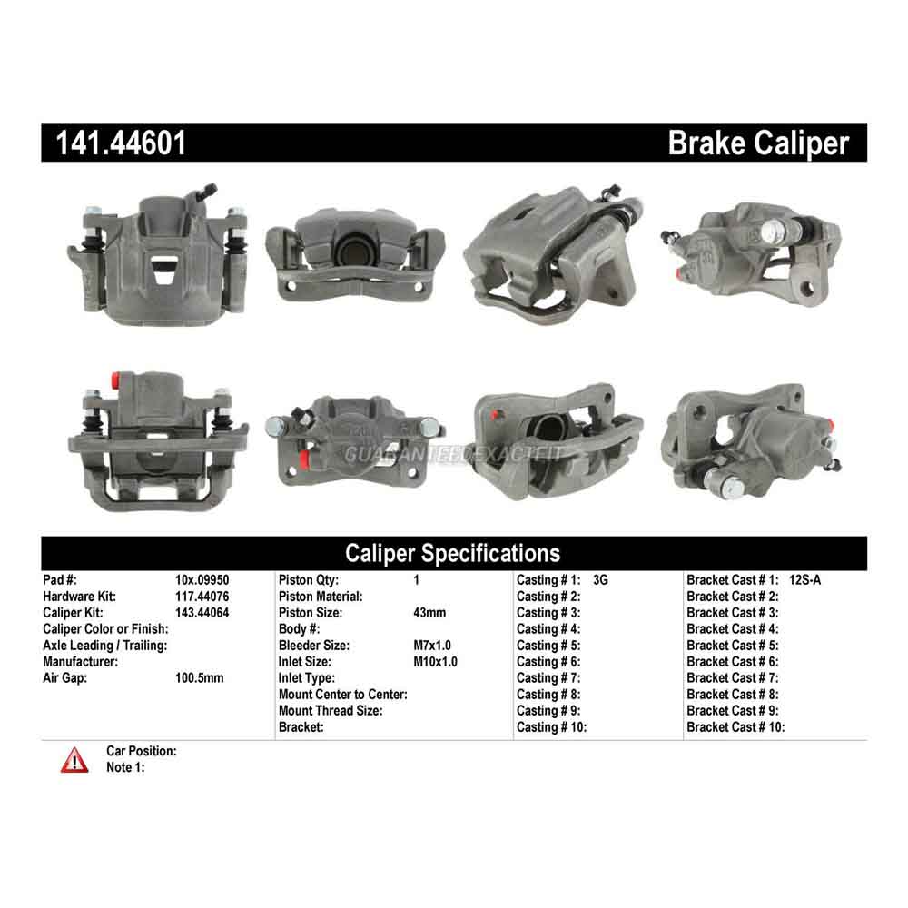 2004 Toyota Sienna Brake Caliper